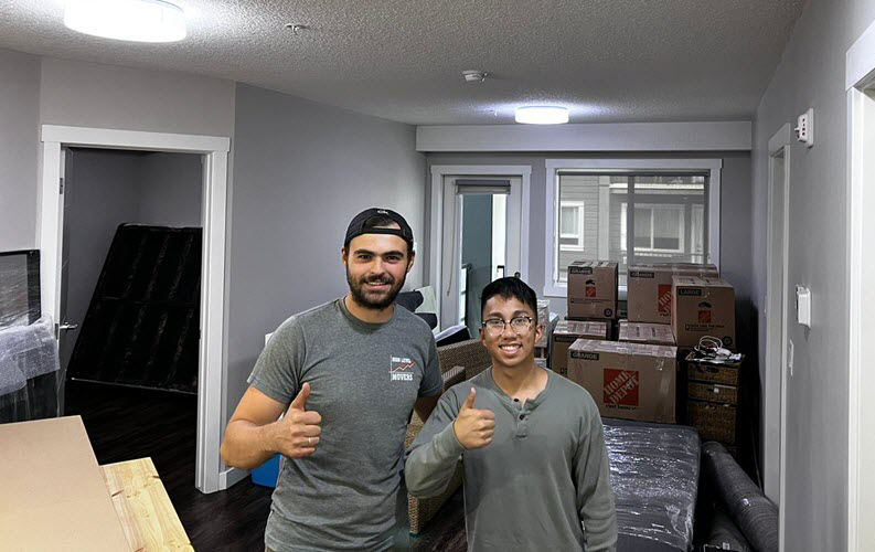 High Level Movers Calgary moving company happy client